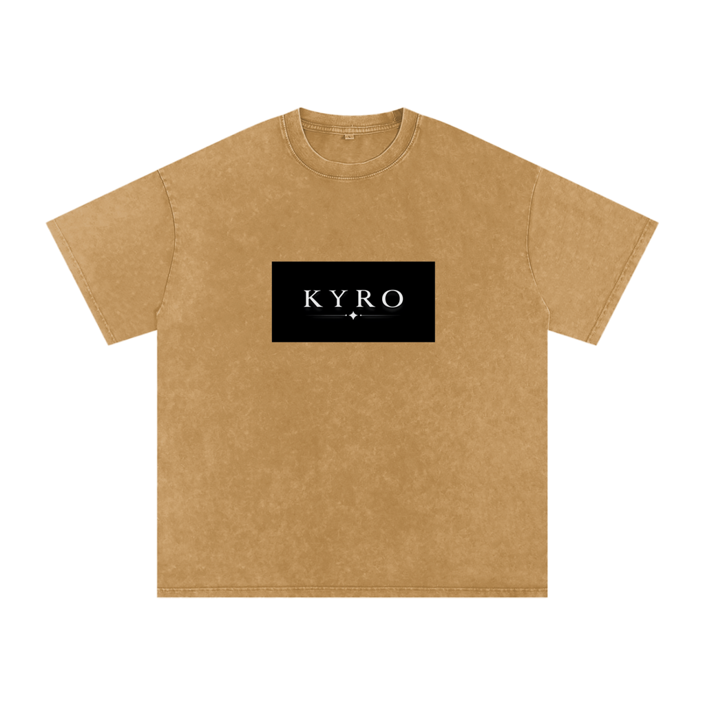 Snow Washed Oversized Cotton T-Shirt