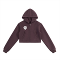 Essential Cropped Zip-Up Hoodie