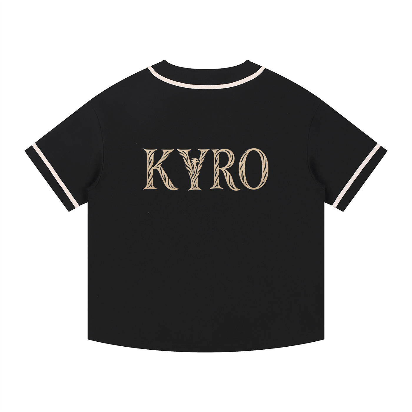 Contrast Piped Button-Up Jersey