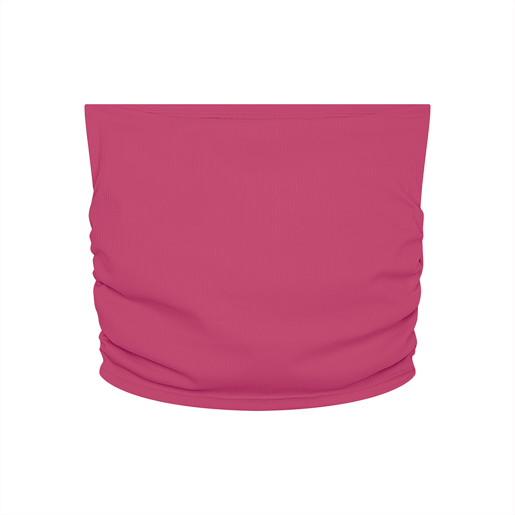 Women’s Ruched Cropped Tube Top
