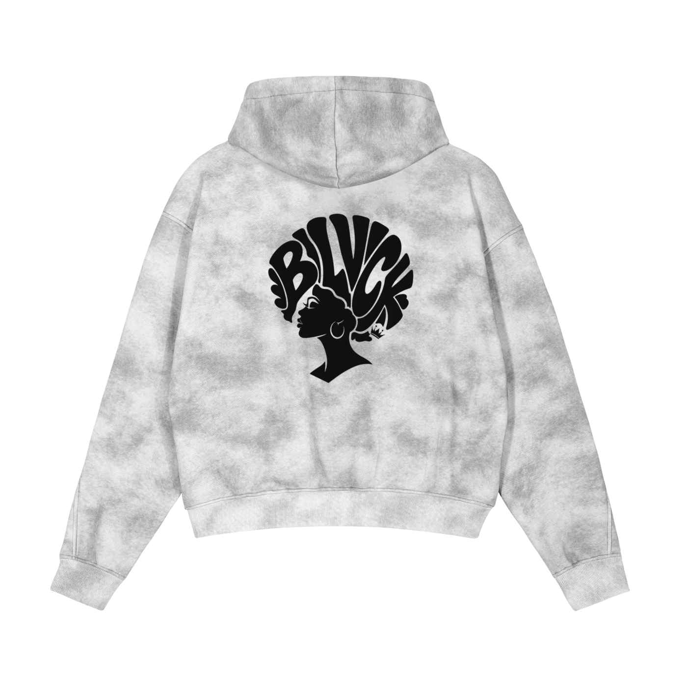 Dirty Washed Zip-Up Fleece Hoodie