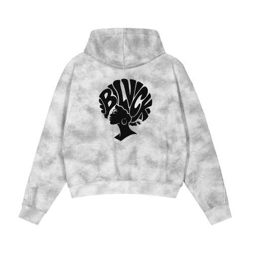 Dirty Washed Zip-Up Fleece Hoodie