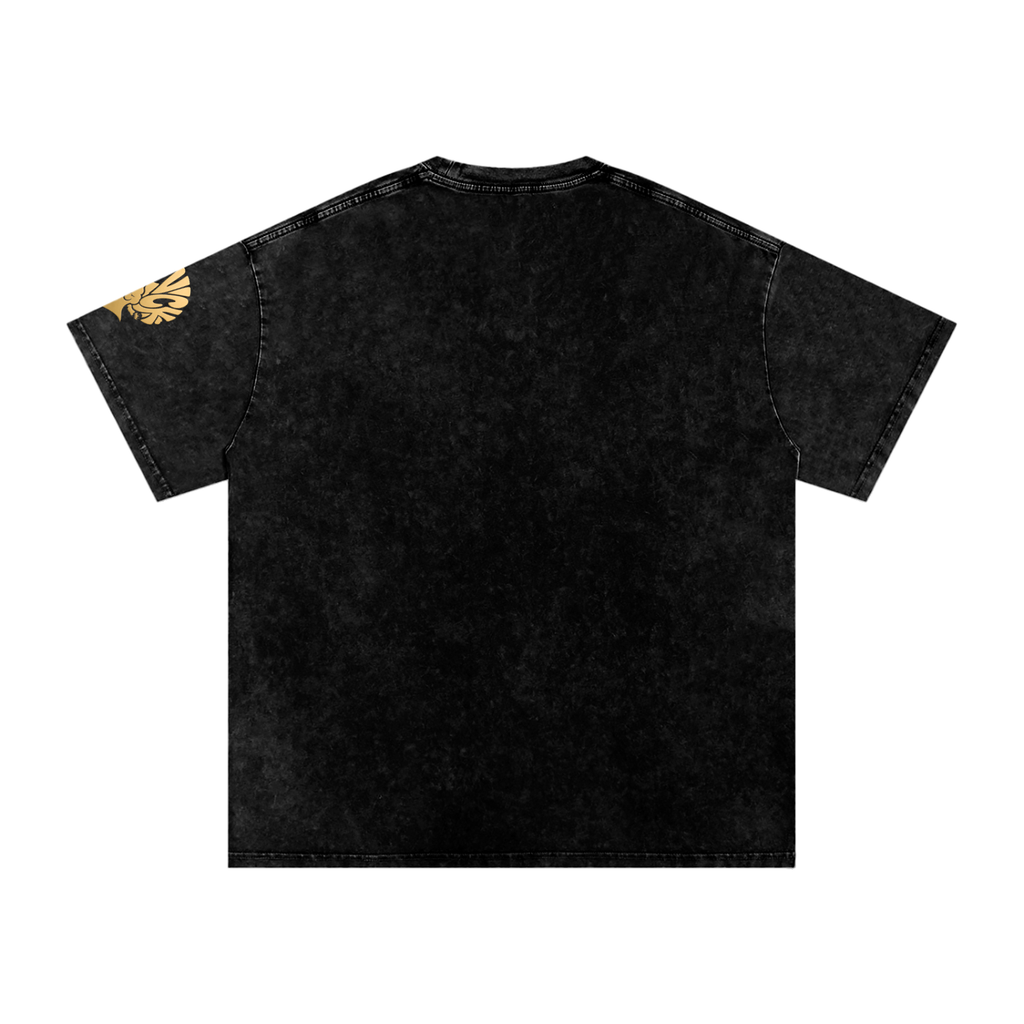 Snow Washed Oversized Cotton T-Shirt