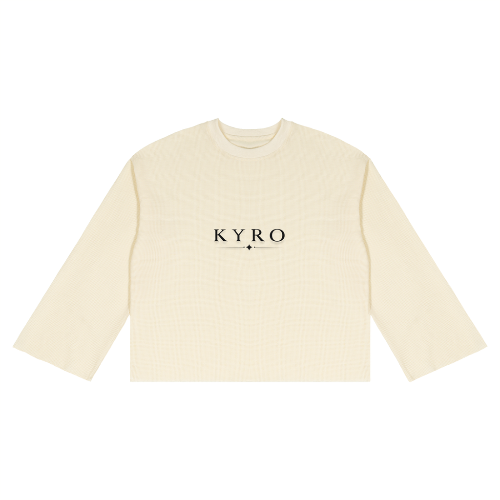 Unisex Waffle Raw Edge T-Shirt