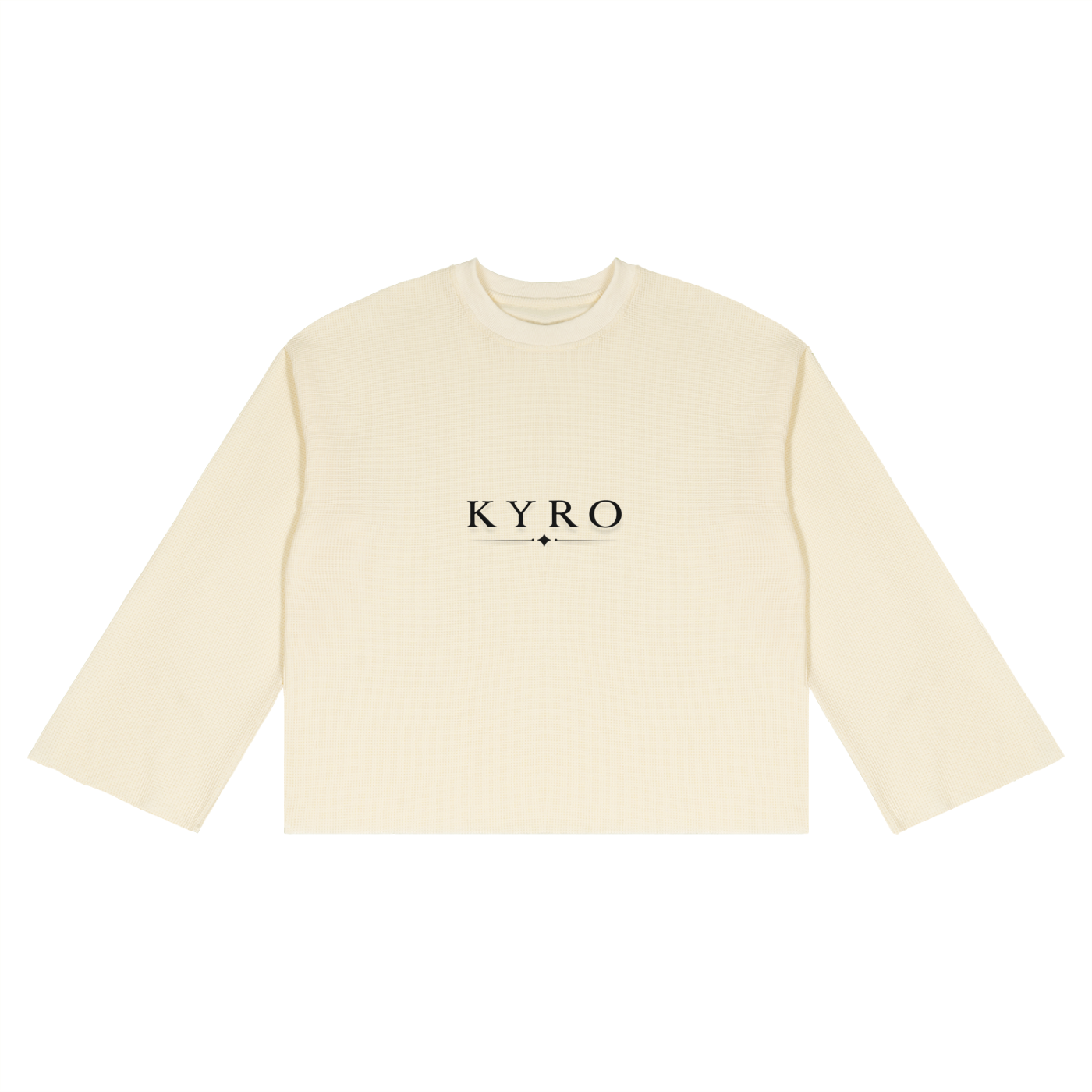 Unisex Waffle Raw Edge T-Shirt