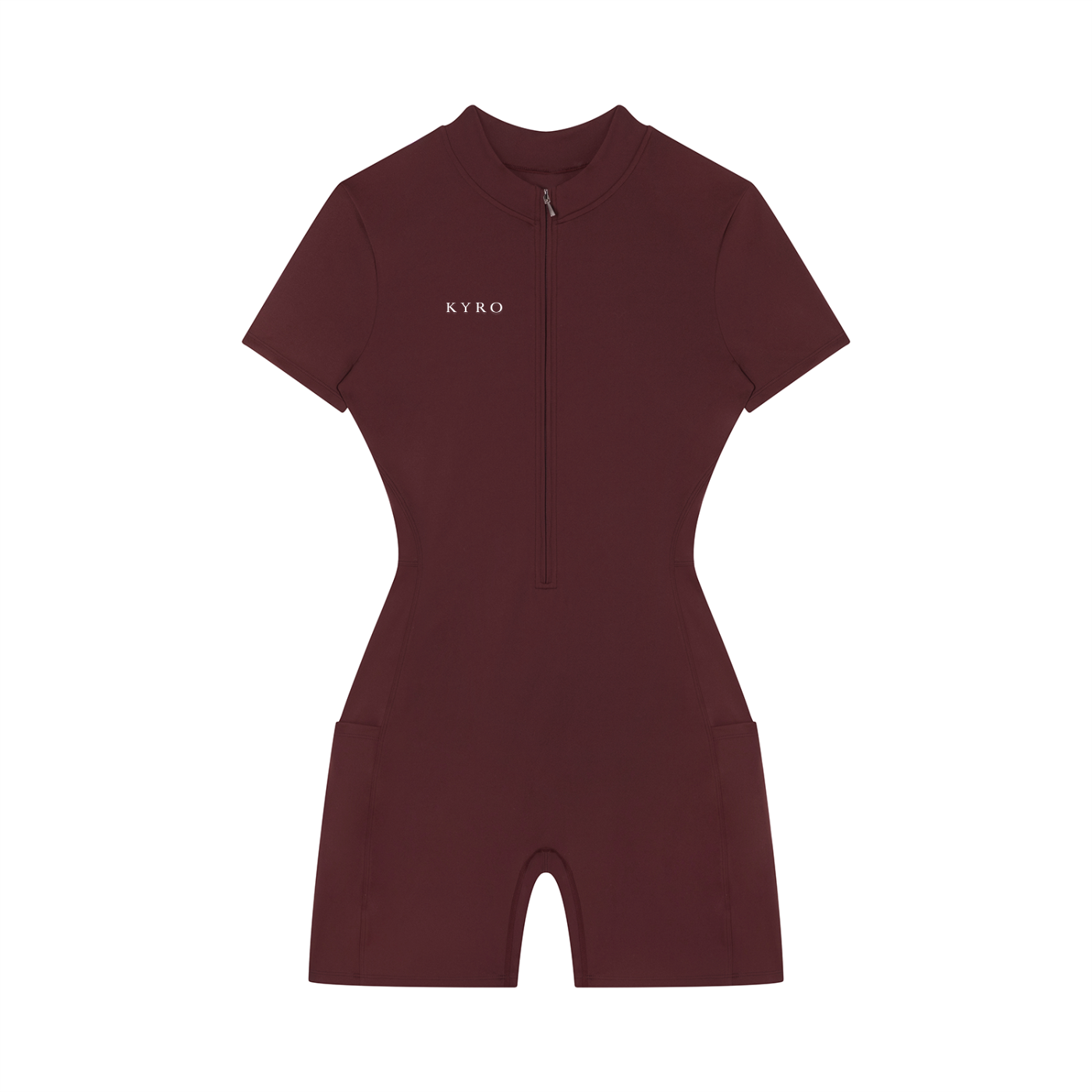Women's Quarter-Zip Short Sleeve Romper